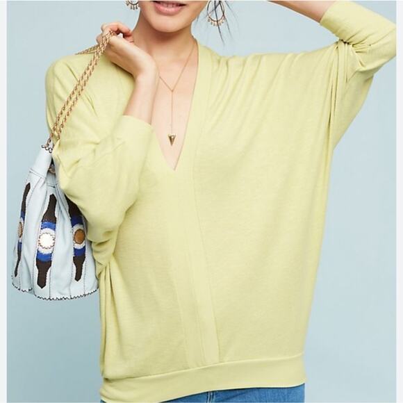 Anthropologie Tops - Anthropologie Eri + Ali V Neck Dolman Sleeve Pullover size Small